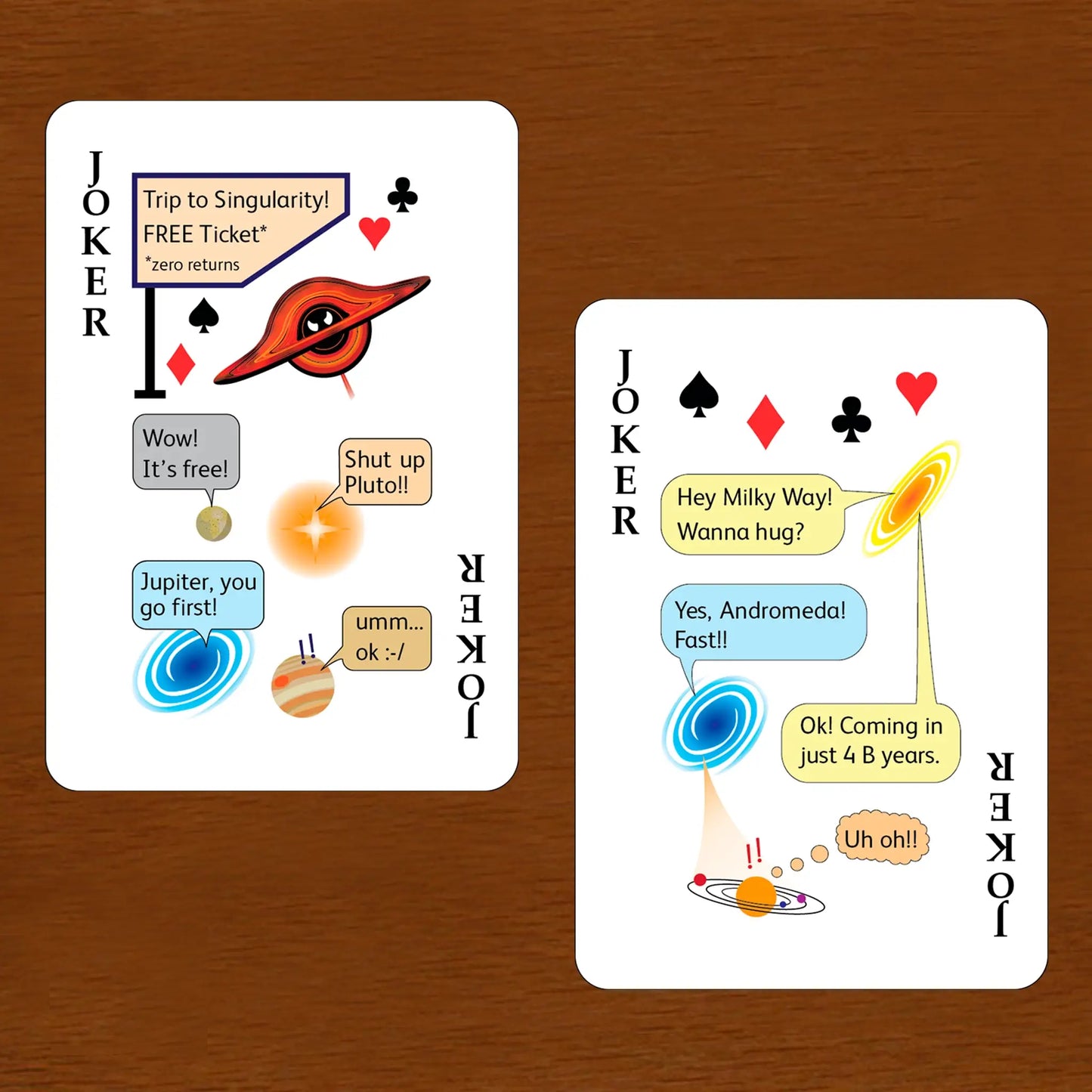 Space Deck Jokers by liquid bird