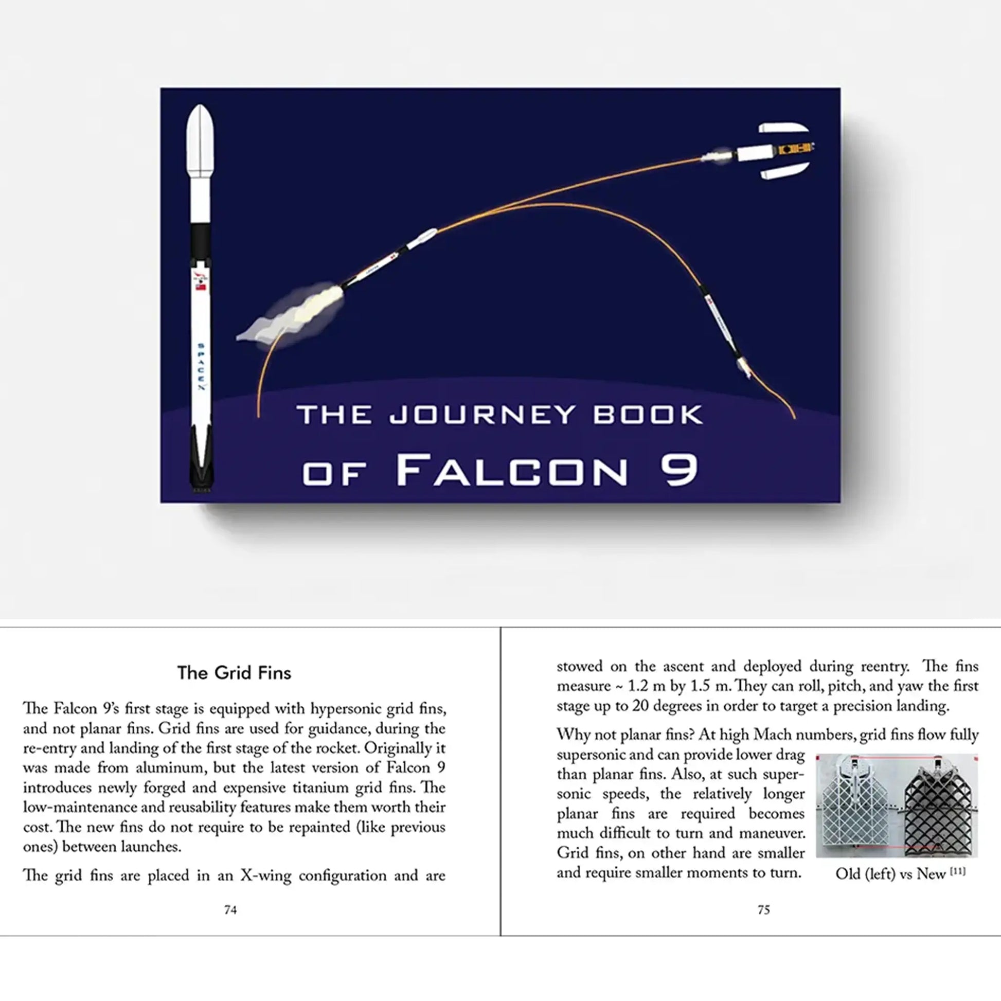 Rocket flipbook Journey Book Falcon 9