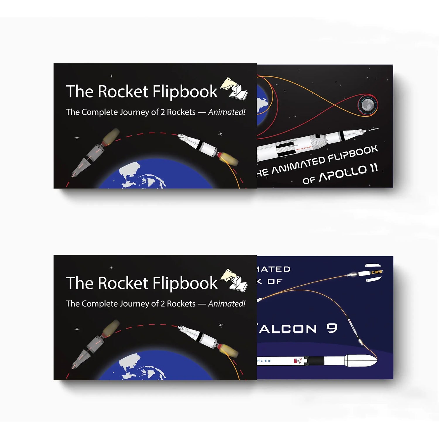 The inside of Rocket Flipbook, by Liquid Bird