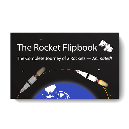 The Rocket Flipbook: Animated journey of 2 rockets, by Liquid Bird